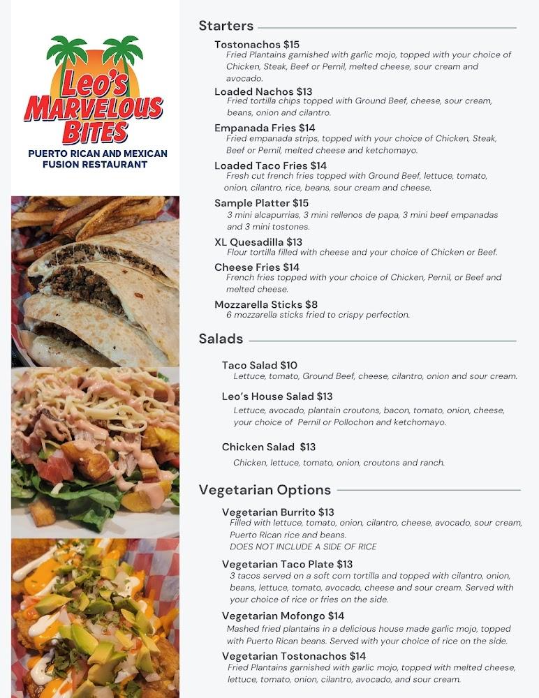 Leo's Marvelous Bites Menu image 4
